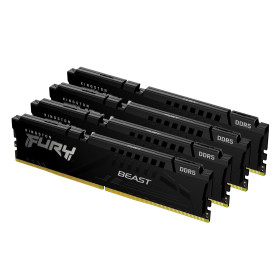 Kingston Technology FURY Beast 128 Go 5600 MT/s DDR5 CL40 DIMM (Kits de 4) Black XMP