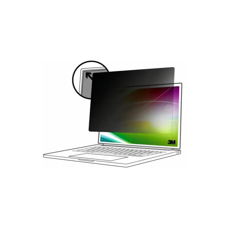3M BP121W1B filtre anti-reflets pour écran et filtre de confidentialité 30,7 cm (12.1") Ordinateur portable Filtre de