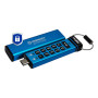 Kingston Technology IronKey Keypad 200 USB flash drive 32 GB USB Type-C 3.2 Gen 1 (3.1 Gen 1) Blue