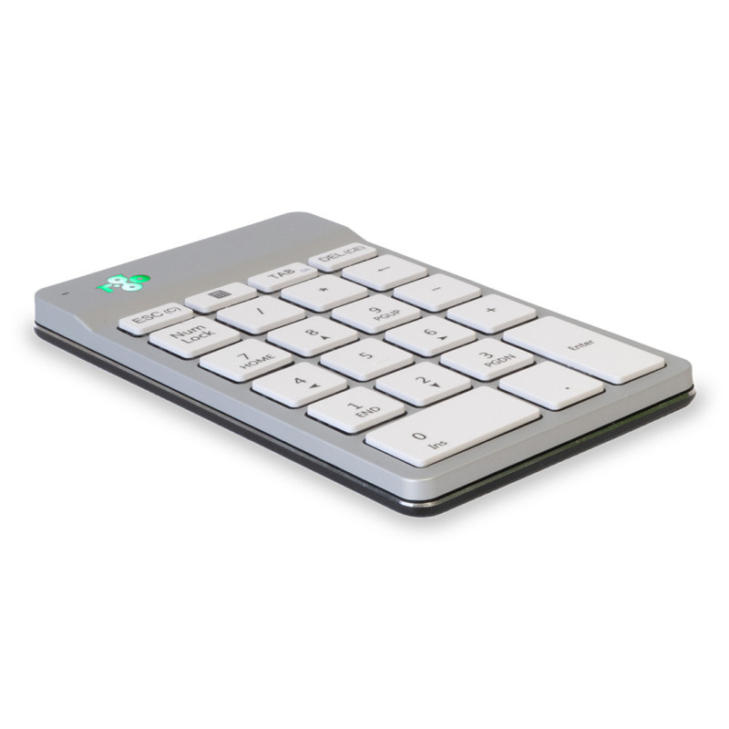 R-Go Tools Numeric keypad R-Go Numpad Break, ergonomic numeric keypad with break software, bluetooth, white