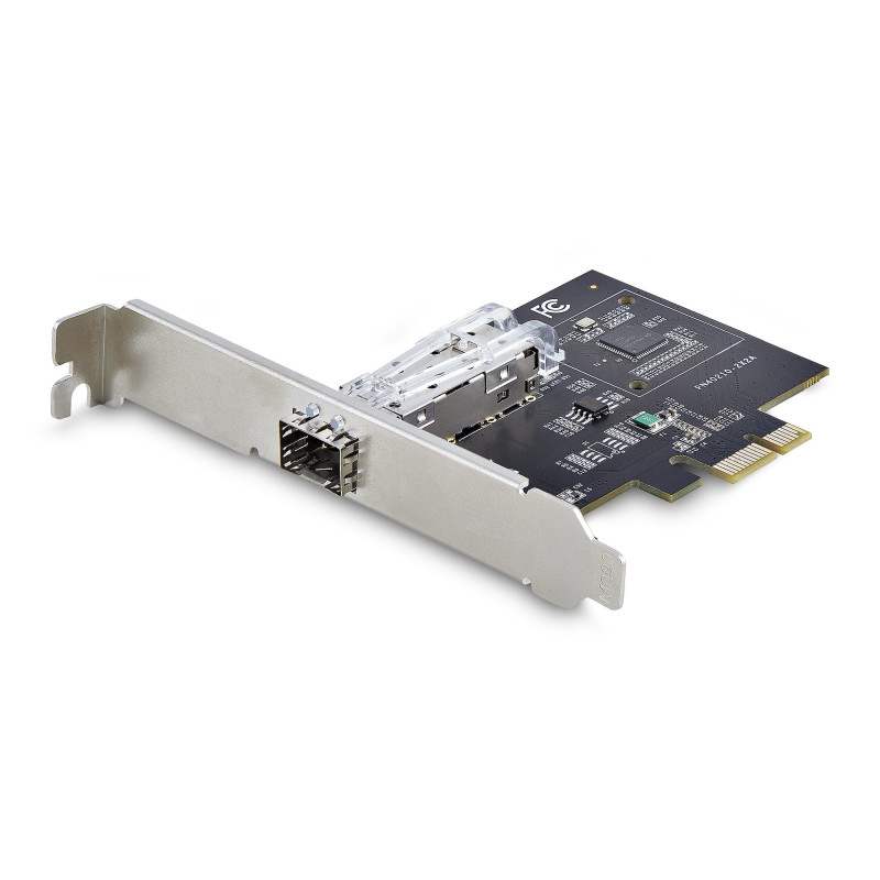 StarTech.com Carte Réseau GbE SFP à 1 Port, PCIe 2.1 x1, Intel I210-IS, Carte Contrôleur 1GbE, 1000BASE Cuivre/Fibre Optique,