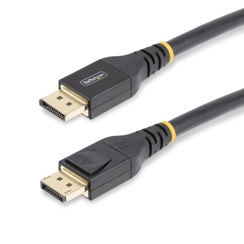 StarTech.com Câble DisplayPort 1.4 Actif de 7m Certifié VESA - Câble DisplayPort DP8K avec HBR3, HDR10, MST, DSC 1.2, HDCP 2.2,
