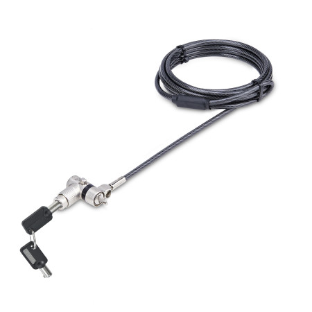 StarTech.com Câble Antivol pour Ordinateur Portable de 2m - Câble de Sécurité pour PC Compatible avec Noble Wedge/Nano/K-Slot,
