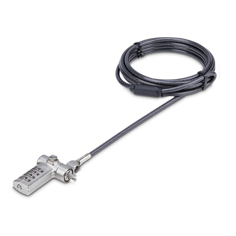StarTech.com UNIVC4D-LAPTOP-LOCK cable lock Black, Silver 78.7" (2 m)