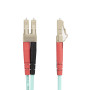 StarTech.com Câble à Fibre Optique Multimode LC/UPC vers LC/UPC OM4, Fibre LOMMF/VCSEL Zipcord 50/125µm, Réseaux 100G, Faible