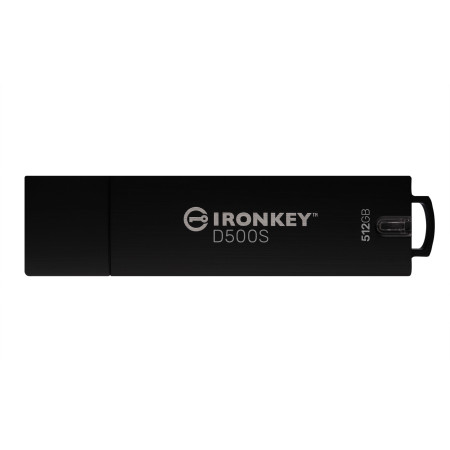 Kingston Technology IronKey D500S USB flash drive 512 GB USB Type-A 3.2 Gen 1 (3.1 Gen 1) Black