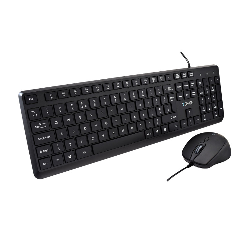 V7 Ensemble clavier et souris USB CKU350UK – Configuration R.-U.