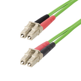 StarTech.com Câble Fibre Optique Multimode OM5 LC à LC (UPC) de 2m, Cordon/Jarretière/Connecteur Fibre Optique 50/125µm Duplex
