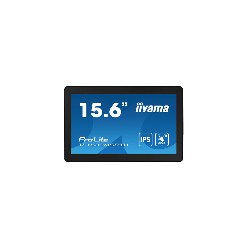 iiyama ProLite TF1633MSC-B1 computer monitor 15.6" 1920 x 1080 pixels Full HD Touchscreen Black
