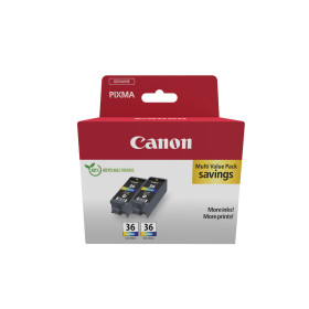 Canon 1511B025 ink cartridge 2 pc(s) Original Black, Cyan, Magenta, Yellow