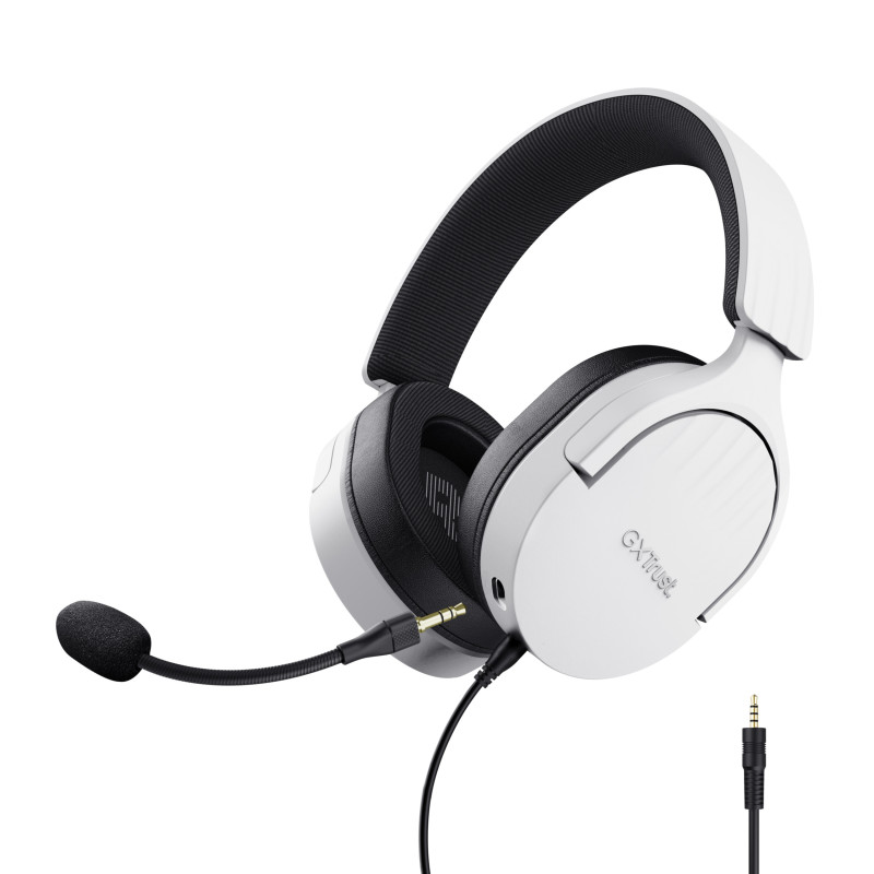 Trust GXT 489W FAYZO Headset Wired Head-band Gaming Black, White