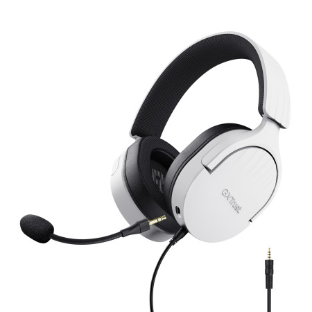 Trust GXT 489W FAYZO Headset Wired Head-band Gaming Black, White