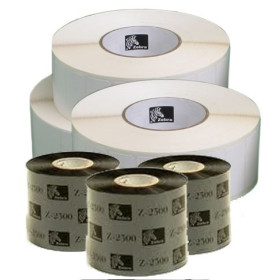 Zebra Z-Select 2000T. Adhesive label, white color