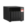 QNAP TS-473A + QSW-1105-5T Bundle Pack NAS Tower Ryzen Embedded V1500B 8 GB DDR4 0 TB QNAP Turbo System Black