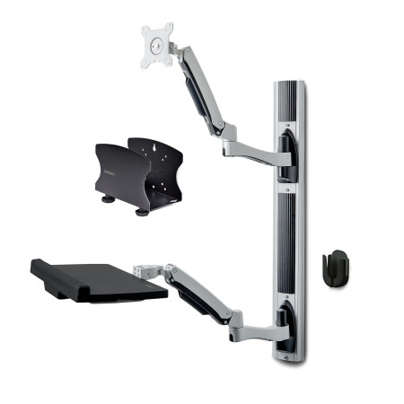 StarTech.com Poste de Travail Mural, Support VESA de Moniteur/Écran 32" Support pour Écran/Moniteur (10kg) - Support d'Écran
