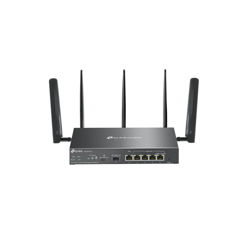 TP-Link Omada ER706W-4G routeur sans fil Gigabit Ethernet Bi-bande (2,4 GHz / 5 GHz) Noir