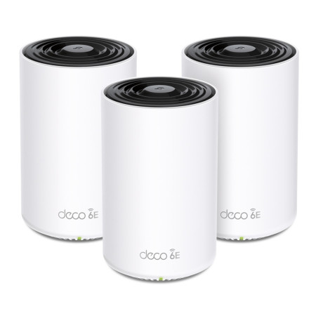 TP-Link Deco XE75 Pro (3-pack) Tri-band (2.4 GHz / 5 GHz / 6 GHz) Wi-Fi 6E (802.11ax) White Internal