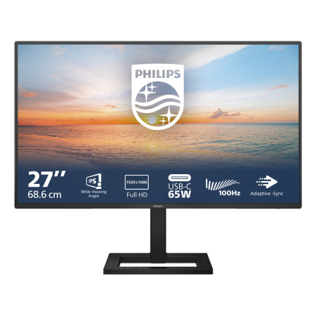 Philips 1000 series 27E1N1300AE/00 LED display 27" 1920 x 1080 pixels Full HD LCD Black