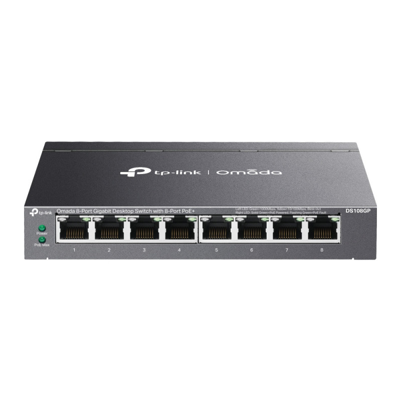 TP-Link Omada DS108GP commutateur réseau Non-géré Gigabit Ethernet (10/100/1000) Connexion Ethernet, supportant l'alimentation