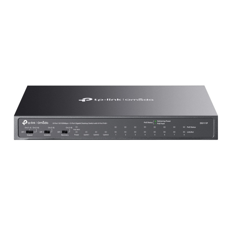 TP-Link Omada DS111P commutateur réseau Non-géré Fast Ethernet (10/100) Connexion Ethernet, supportant l'alimentation via ce
