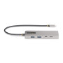 StarTech.com Hub USB-C à 3 Ports Ethernet 2,5 Gbps et Port Power Delivery 100W Pass-Through, USB 3.2 10Gbps, 2x USB-A/1x USB-C,