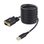 StarTech.com 1P10FFC-USB-SERIAL serial cable Black 118.1" (3 m) USB Type-A DB-9