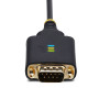 StarTech.com 2P6FFC-USB-SERIAL changeur de genre de câble USB-A 2 x DB-9 RS-232 Noir, Gris
