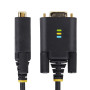 StarTech.com 2P6FFC-USB-SERIAL changeur de genre de câble USB-A 2 x DB-9 RS-232 Noir, Gris