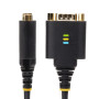 StarTech.com Adaptateur USB vers Série de 2 Ports de 60cm, Vis/Écrous DB9 Interchangeables, COM Rétention, Câble Convertisseur