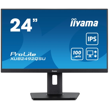 iiyama ProLite XUB2492QSU-B1 computer monitor 23.8" 2560 x 1440 pixels Wide Quad HD LED Black