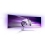 Philips Evnia 8000 49M2C8900L/00 écran plat de PC 124,2 cm (48.9") 5120 x 1440 pixels Dual QHD QD-OLED Blanc