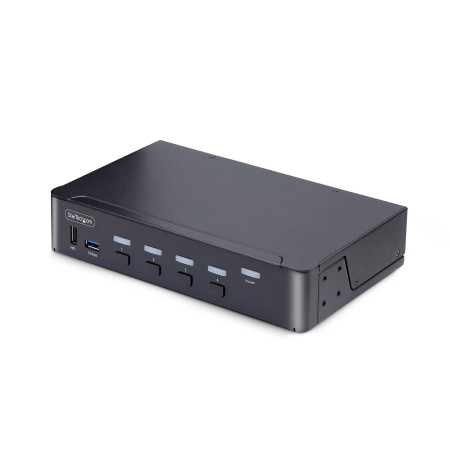 StarTech.com Switch KVM DisplayPort 4 Ports - 8K 60H/4K 144Hz, Écran Unique, DisplayPort 1.4, 2 Ports USB 3.0, 4x USB 2.0 HID,