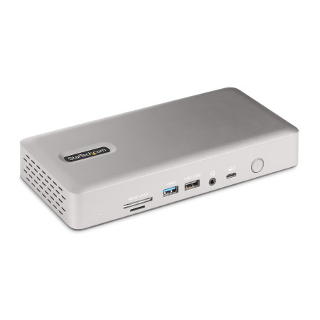 StarTech.com Station d'Accueil Thunderbolt 4 pour Écrans Multiples, Docking Station/Dock pour Quadruples/Triples/Doubles Écrans