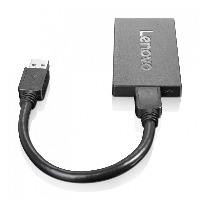 Lenovo 4X90J31021 USB graphics adapter 3840 x 2160 pixels Black