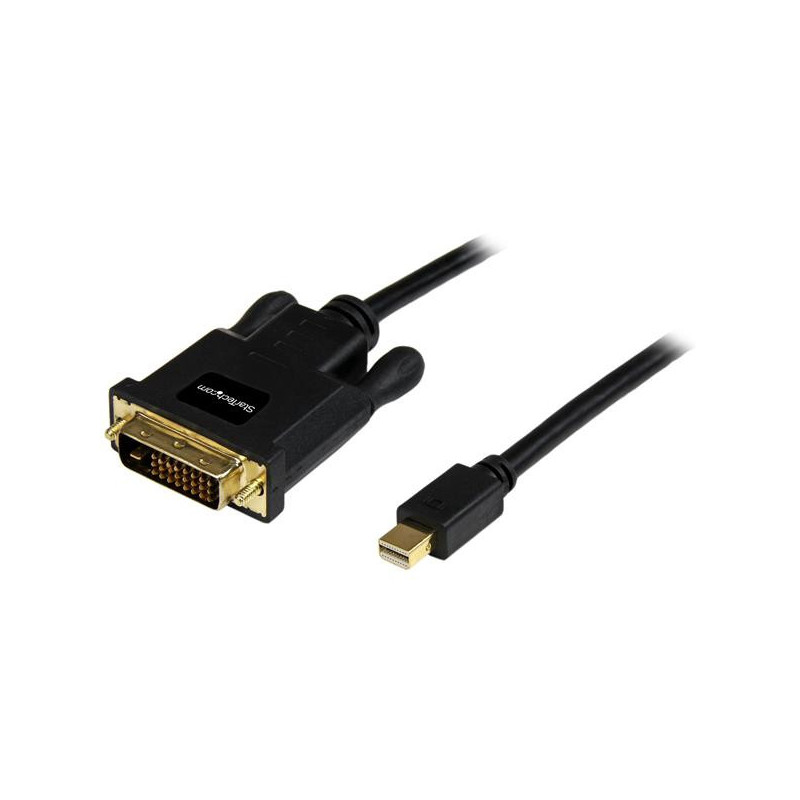 StarTech.com Câble Mini DisplayPort vers DVI de 3m - Adaptateur Mini DP à DVI - Vidéo 1080p - Lien Unique Passif mDP 1.2 vers