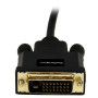 StarTech.com Câble Mini DisplayPort vers DVI de 3m - Adaptateur Mini DP à DVI - Vidéo 1080p - Lien Unique Passif mDP 1.2 vers