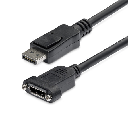 StarTech.com Câble DisplayPort à Montage sur Panneau de 91cm - 4K x 2K - Câble d'Extension DP 1.2 M/F - Câble d'Extension Vidéo