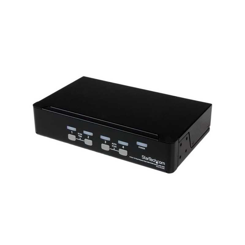 StarTech.com Commutateur KVM 4 Ports VGA USB, Montage en Rack et OSD - Switch KVM - 1920x1440
