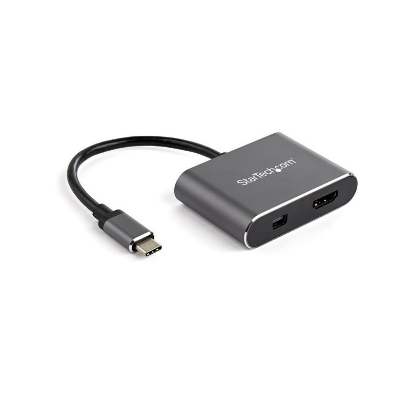 StarTech.com CDP2HDMDP USB graphics adapter 3840 x 2160 pixels Black, Gray
