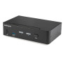 StarTech.com Switch KVM DisplayPort à 2 Ports - 4K60Hz - Écran Unique - Switch KVM USB UHD DP 1.2 à 2 Ports avec Hub USB 3.0