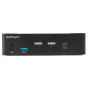 StarTech.com Switch KVM DisplayPort à 2 Ports - 4K60Hz - Écran Unique - Switch KVM USB UHD DP 1.2 à 2 Ports avec Hub USB 3.0