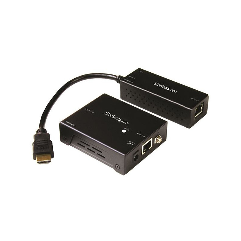 StarTech.com ST121HDBTDK AV extender AV transmitter & receiver Black