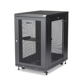 StarTech.com RK1833BKM rack cabinet 18U Freestanding rack Black