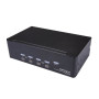 StarTech.com Switch KVM double affichage DisplayPort 4K 60 Hz à 4 ports avec hub USB 2.0 intégré