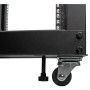 StarTech.com Rack Serveur Mobile 12U 4 Poteaux, Rack Réseau 19" 4 Poteaux avec Roulettes, Rack Roulant avec Profondeur