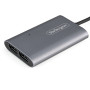 StarTech.com Adaptateur Thunderbolt 3 vers Dual DisplayPort DP 1.4 - Adaptateur Thunderbolt 3 vers Double 4K 60Hz DP ou Single