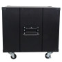 StarTech.com Rack 9U à Châssis Ouvert avec Roulettes - Armoire Portable à 4 Montants et 23" de Profondeur pour Équipement