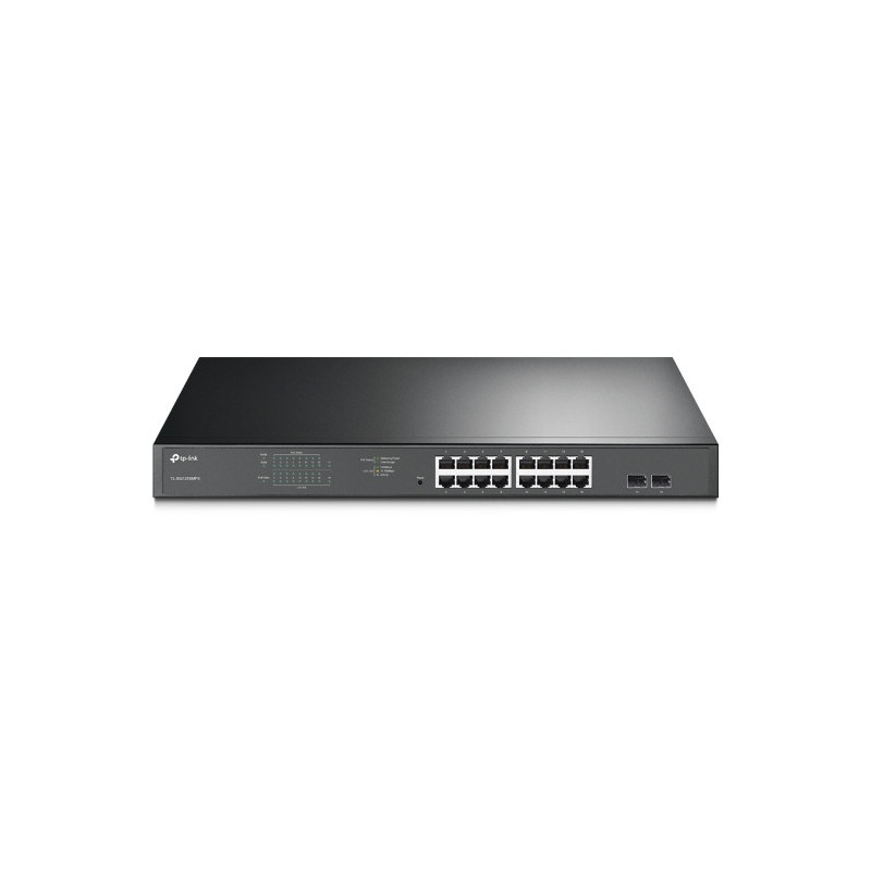TP-Link TL-SG1218MPE Géré L2 Gigabit Ethernet (10/100/1000) Connexion Ethernet, supportant l'alimentation via ce port (PoE) 1U