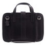 R-Go Tools Laptop bag R-Go Viva, full-grain leather, with integrated laptop stand, shoulder strap, 15.6-inch, black