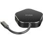 D-Link DUB-M420 station d'accueil Avec fil Thunderbolt 3 Aluminium, Noir